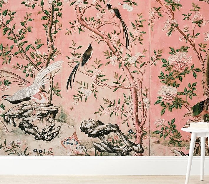 Anewall Magnolia Mural, Pink | Pottery Barn Kids