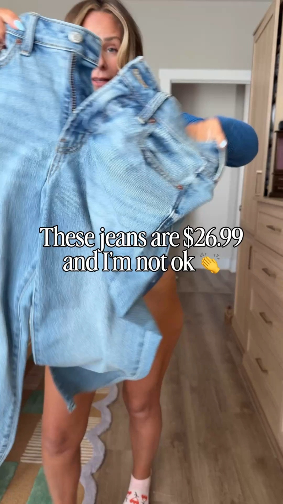 Run, don’t walk—these Old Navy jeans are on SALE 👏👖

The fit is SO good (flattering, comfy, and actually holds you in) and they go with everything. Easy to dress up or keep casual—aka the kind of denim you’ll wear on repeat.

Snag them while they’re still on sale 🤍  
Linked in LTK!

#ltkstyle #ltkdenim #oldnavystyle #jeansfind #salealert #affordablefashion #everydaystyle #momstyle #casualoutfit #ootd #budgetfriendlyfashion