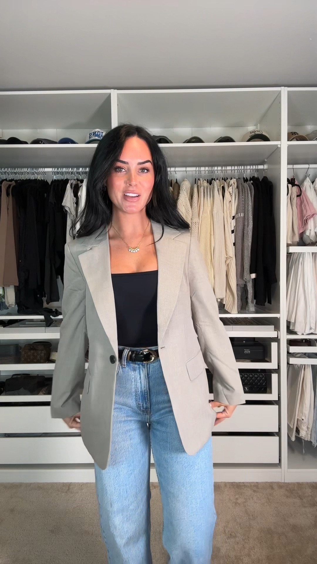 I’m wearing a size small in the tank & blazer, size 26 curve love jeans 

#LTKWorkwear #LTKVideo #LTKShoeCrush