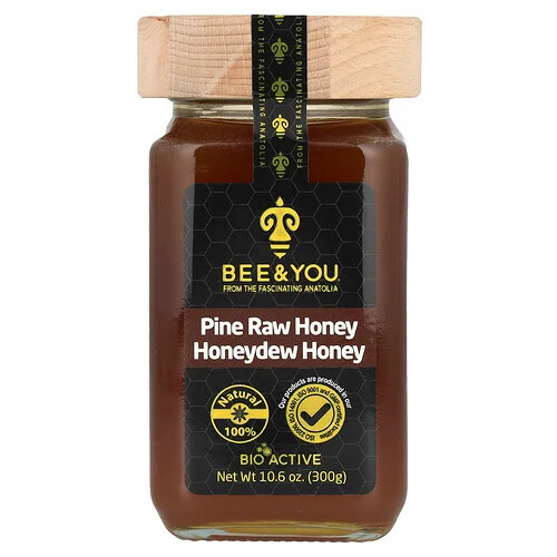 Bee & You, Pine Raw Honey, Honeydew Honey, 10.6 oz (300 g) | iHerb