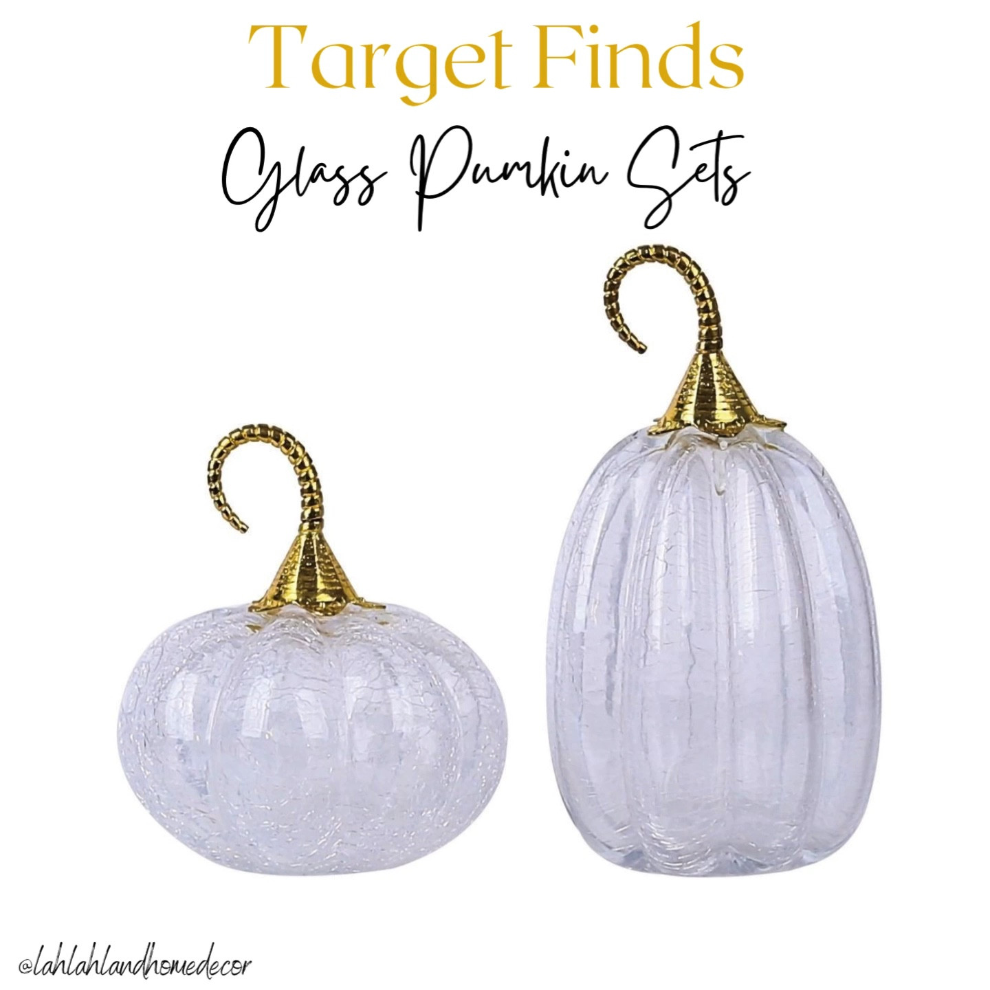 Glass Pumpkin Sets! 🎃 Target Fall Decor

#LTKhome #LTKFind #LTKSeasonal