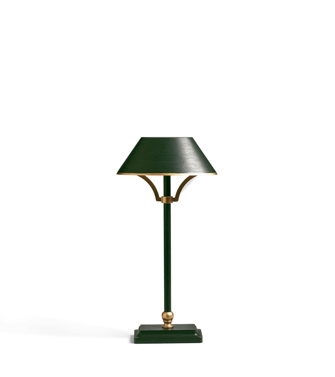 Mini Grisewood Wireless Lamp and Shade - Dark Green | OKA US