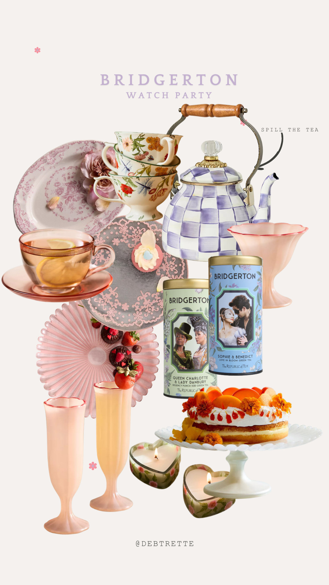 Bridgerton Watch Party- everything you need to spill the tea 

 #LTKselfcare #LTKSeasonal #LTKHome