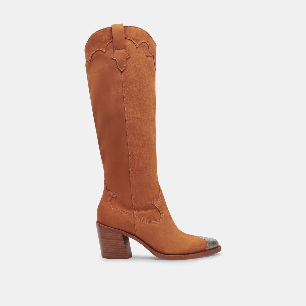 KAMRYN BOOTS PRALINE NUBUCK | DolceVita.com