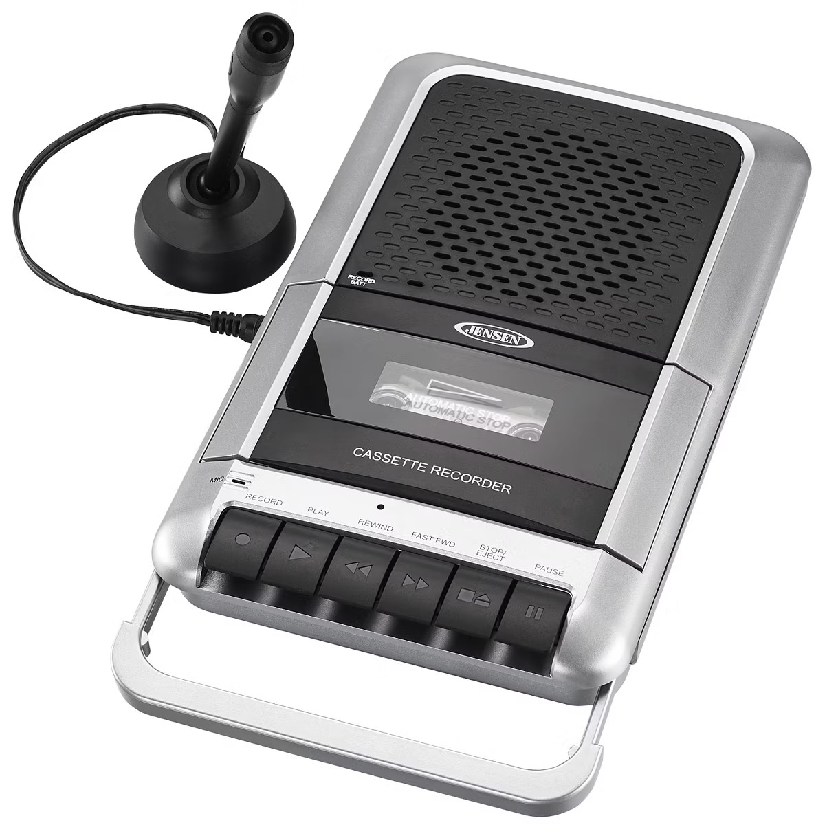 JENSEN Cassette Player/Recorder (MCR-100): Portable Media, AC Power Adapter, Microphone | Target
