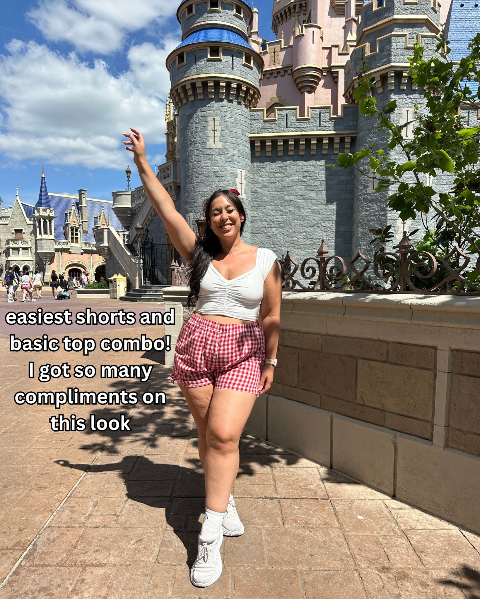 Loved this easy and comfy shorts look for a Disney day

summer fashion, outfit inspo, midsize fashion

#LTKootd #LTKSeasonal #LTKMidsize