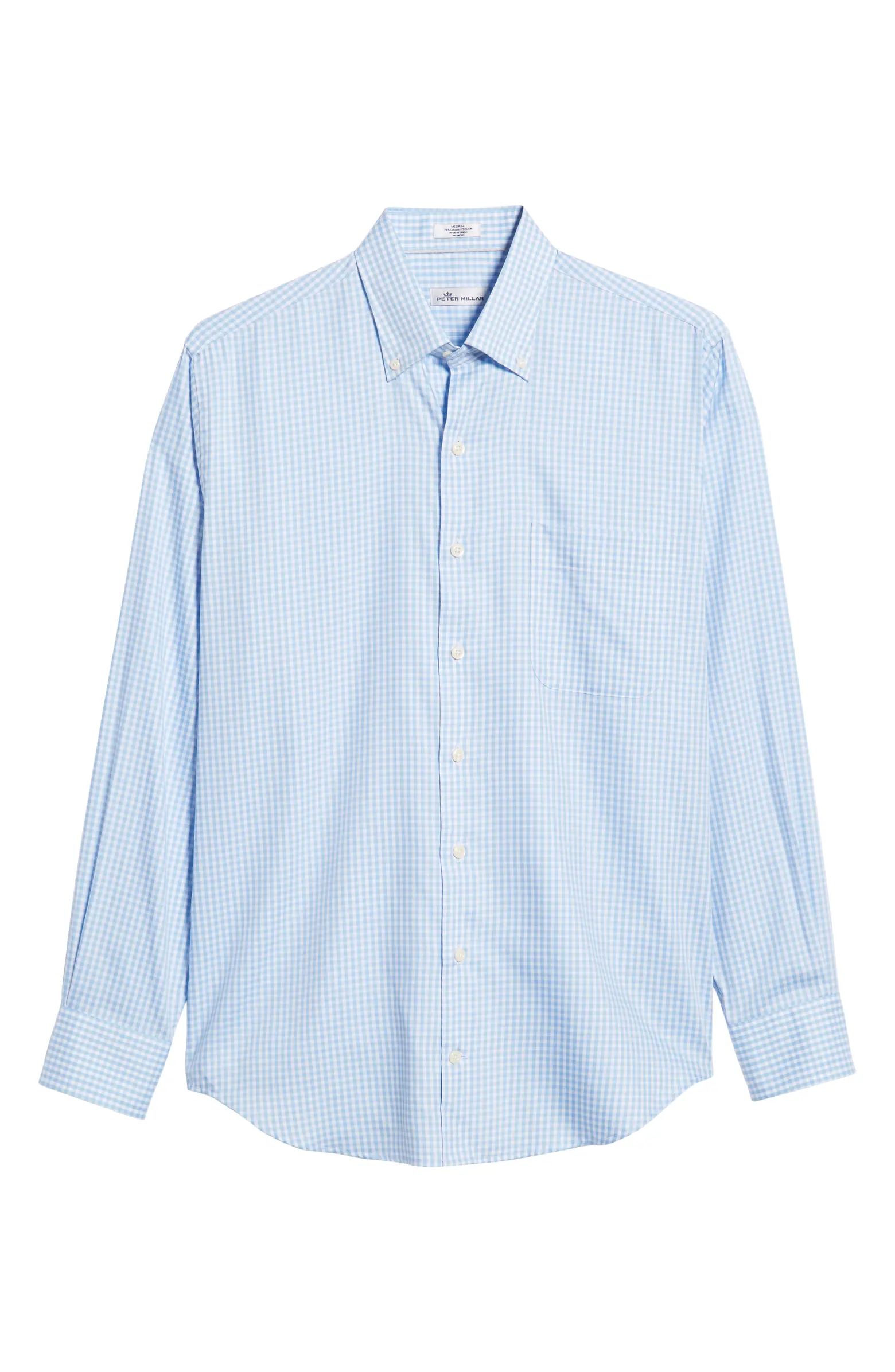 Peter Millar Crown Soft Gingham Regular Fit Sport Shirt | Nordstrom | Nordstrom