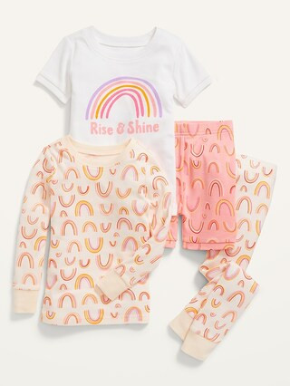 Unisex Graphic 4-Piece Pajama Set for Toddler & Baby | Old Navy (US)