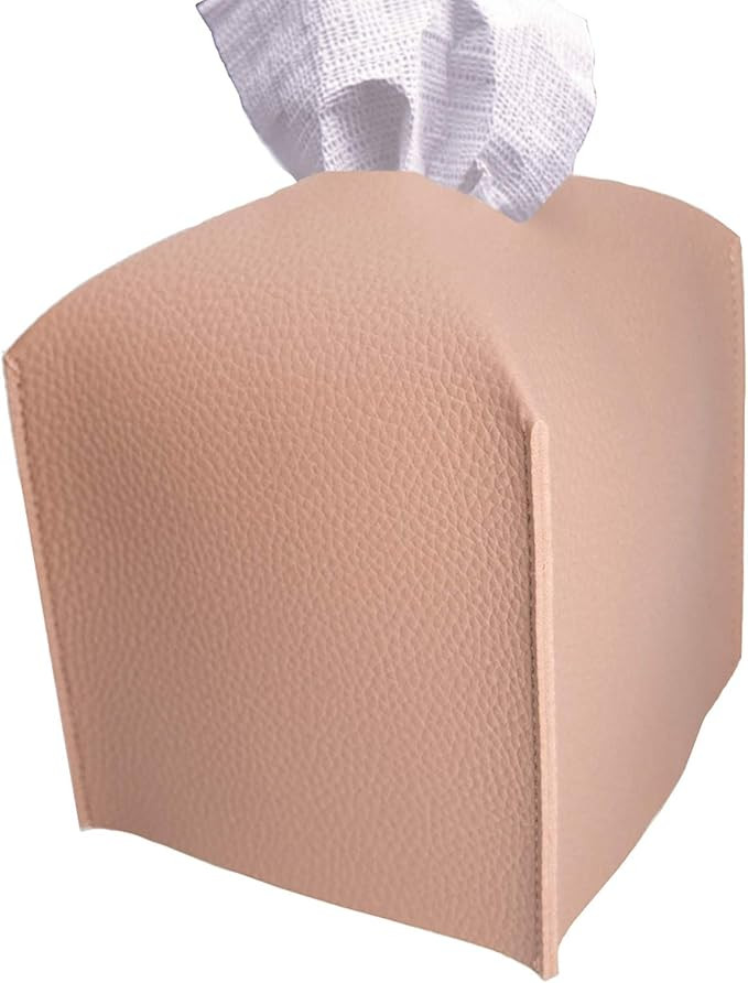 Carrotez Tissue Box Cover, [Refined] Modern PU Leather Square Tissue Box Holder - Decorative Hold... | Amazon (US)
