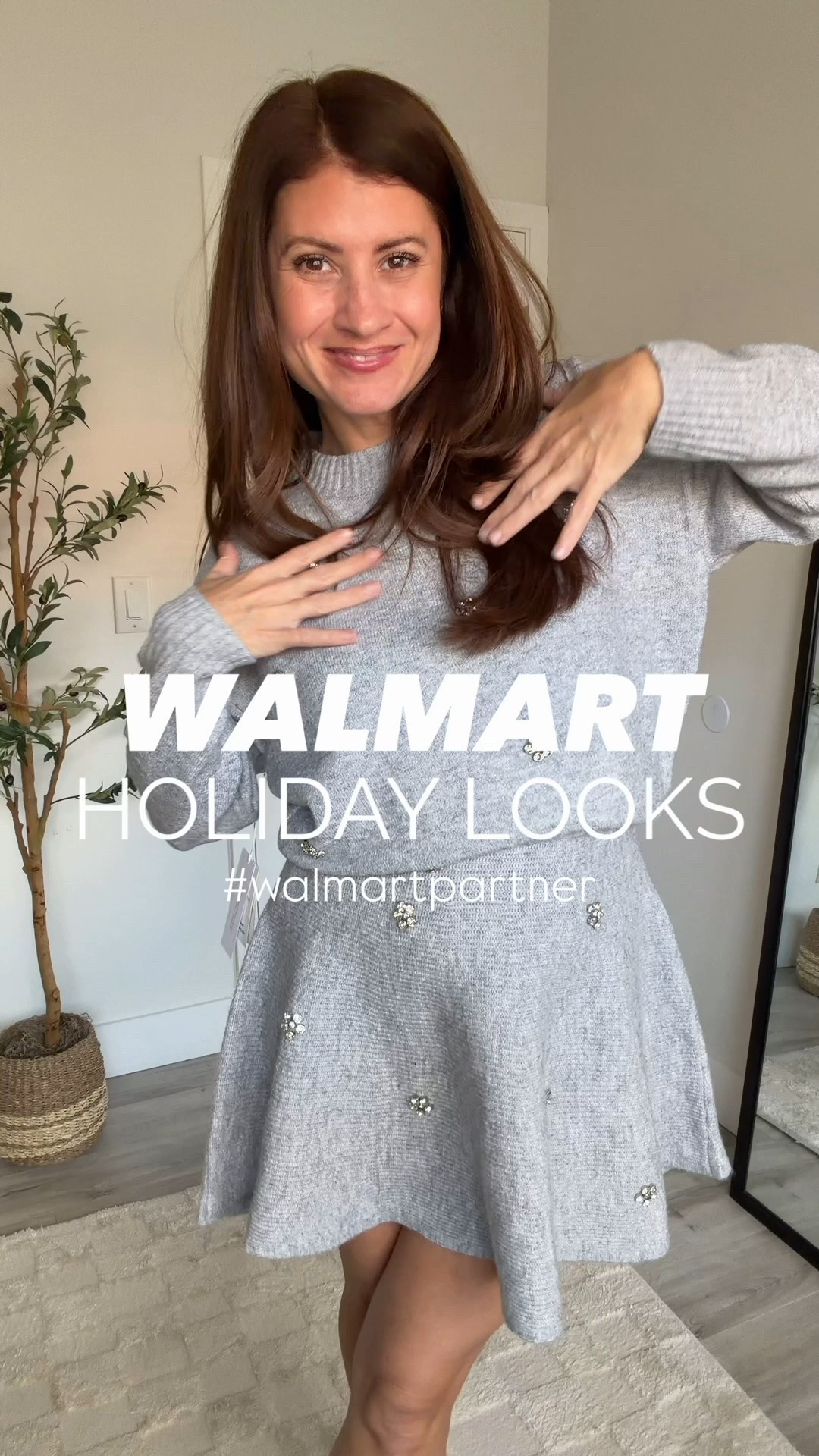 #WalmartPartner You asked and I found them! ✨ So many cute, fun, and festive holiday looks I grabbed on Walmart, all at prices that are almost too good to be true 😍 Whether you’re going cozy and casual or dressing up for a holiday party, there’s something here for every style and event this season. #walmartstyle @walmartstyle 

Everything’s available online, but you already know how fast the good holiday finds go 👀 so don’t wait to grab your favorites before they sell out!

✨ Follow me at @styledinasnap_ for more Walmart fashion + affordable holiday inspo

Sweater skirt set- small in both
Velvet set- small in both
Embellished jeans- 4
Bow sweater- small
Embellished dress- small
Holiday sweater- small
Metallic jeans- size 2
Sequin skirt- small
Short sleeve sweater top- small

Which look fits your holiday vibe this year: sparkly and glam or cozy and classic? 🎁👇

#Walmart #WalmartFashion #Style #AffordableFashion #HolidayStyle #FestiveFashion #StyledInASnap #BudgetFinds #EverydayStyle #HolidayOutfits

#LTKHoliday #LTKStyleTip #LTKOver40