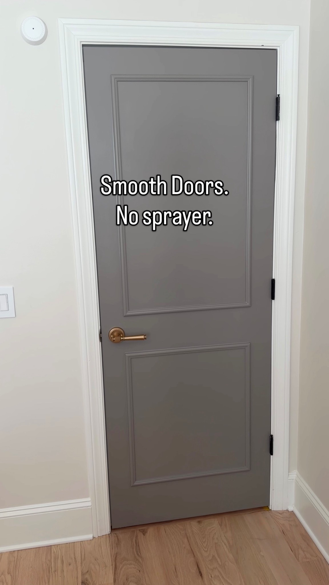 Smooth finish every time on doors with these tools, Sherwin Williams extreme bond primer and SW Emerald enamel paint (I like satin finish). Plus, the brass handle is just the chef’s kiss! 😍 

#LTKHome