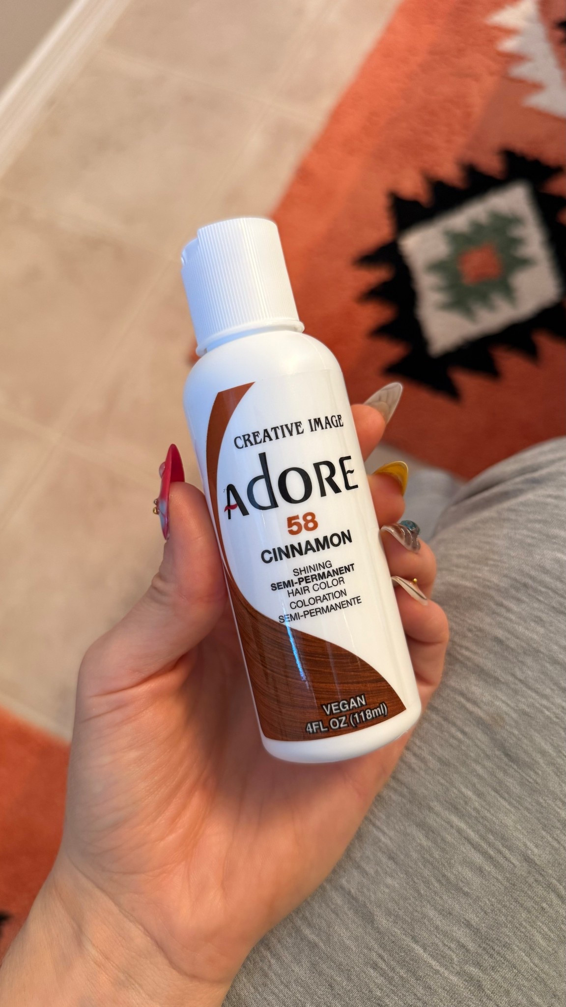 Semi permanent hair color, shade cinnamon! It has no alcohol, no peroxide and no ammonia either so it’s just going to stain your hair (and everything else lol) not Brighten or lift at all and it’s also vegan.

#LTKselfcare #LTKBeauty