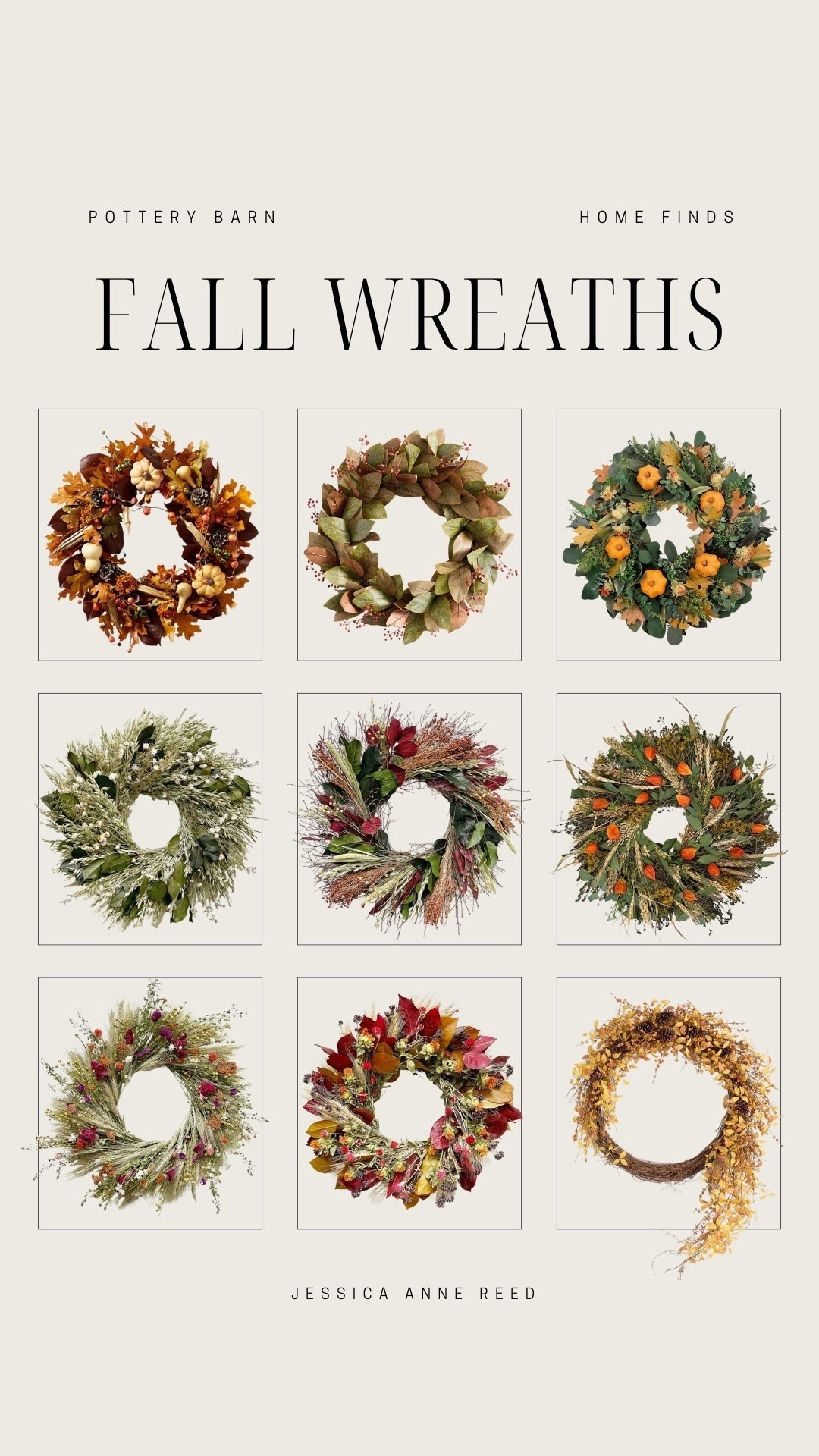 Fall wreaths from Pottery Barn!

Fall decor, wreaths, fall front porch, fall home

#LTKHome #LTKSeasonal #LTKFindsUnder100

#LTKHome #LTKSeasonal