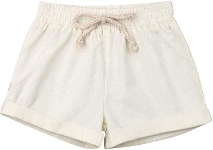 BULINGNA Baby Girl Boy Cotton Drawstring Shorts Harem Pants Joggers Elastic Waist Bottoms Bloomer... | Amazon (US)