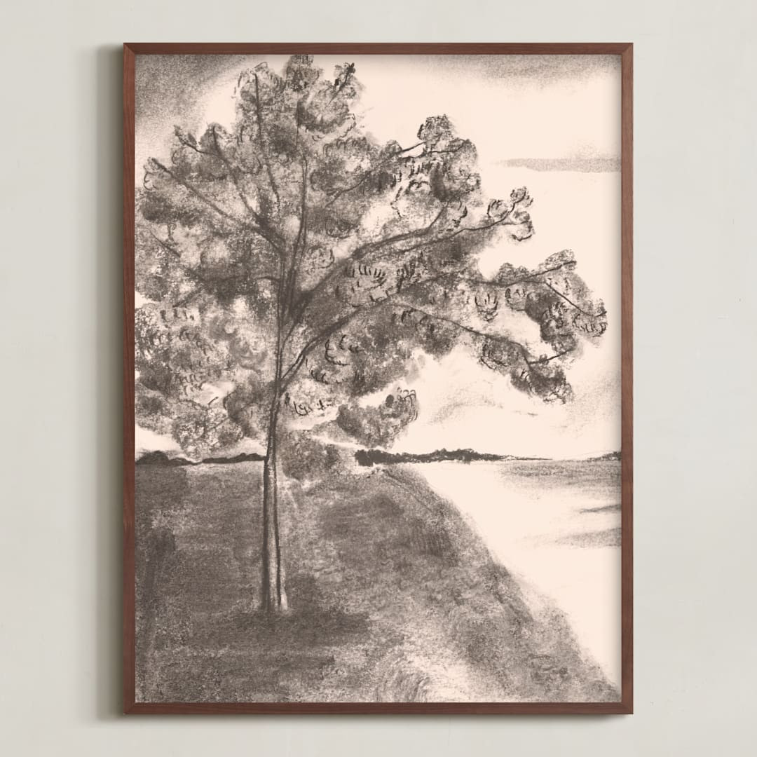 "Countryside I" - Drawing Limited Edition Art Print by Teju Reval. | Minted
