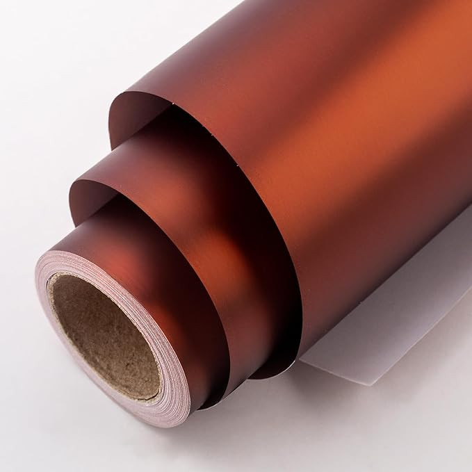 Homeral Matte Chocolate Brown Wrapping Paper Roll-46.8sqft(17inch x 32.8ft) Solid Color for Chris... | Amazon (US)