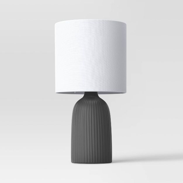Fluted Ceramic Mini Table Lamp - Threshold™ | Target