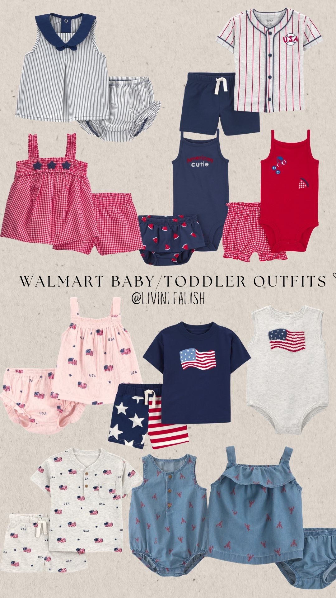Walmart Memorial Day/4th of July outfits for your babies & toddlers! 💙❤️ #memorialday #4thofjuly #fojoutfit #walmart #walmart4thofjuly #walmartoufit 

#LTKootd #LTKBaby #LTKKids