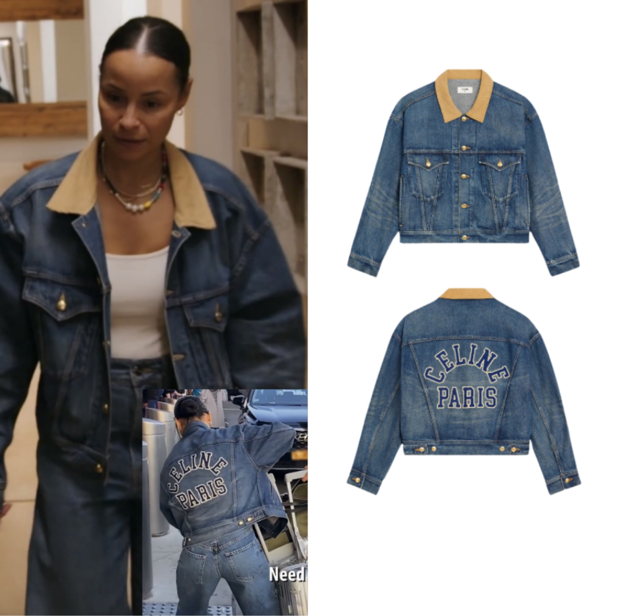 Sai De Silva’s Denim Celine Jacket 