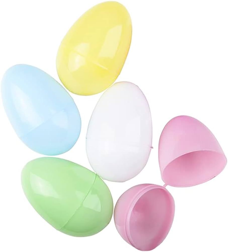 The Dreidel Company Pastel Fillable Easter Eggs with Hinge Bulk Colorful Bright Plastic Easter Eg... | Amazon (CA)