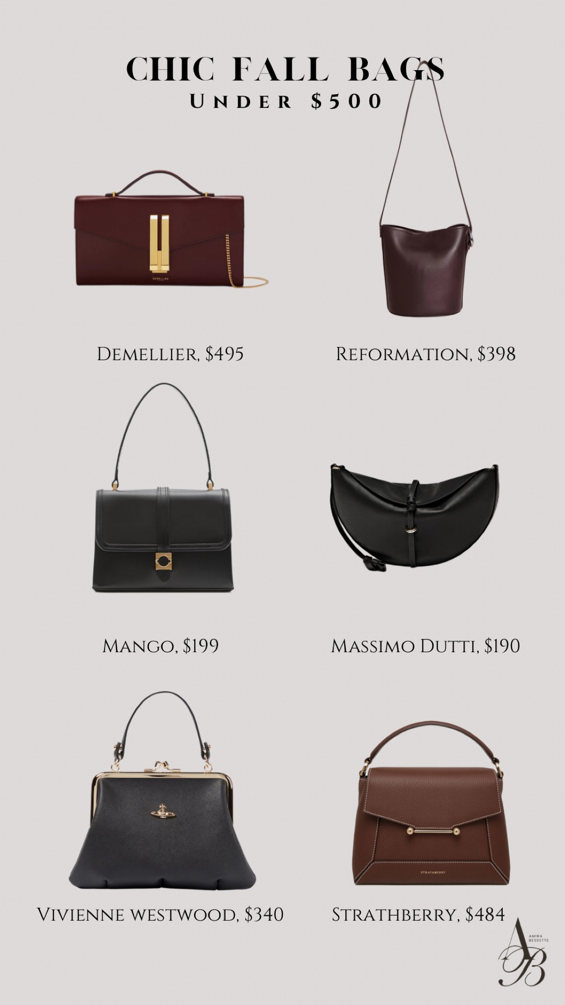Elegant & Chic Bags Under $500

#LTKluxury #LTKstyletip #LTKbag