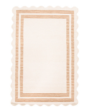 5x8 Wool Pile Scottie Hand Tufted Area Rug With Scalloped Border | Home | Marshalls | Marshalls