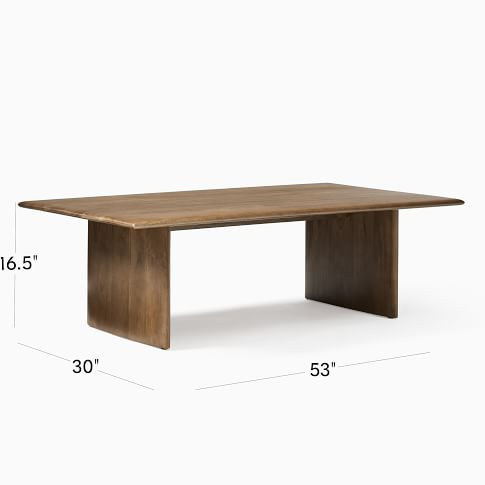 Anton Solid Wood Coffee Table (44"–60") | West Elm (US)