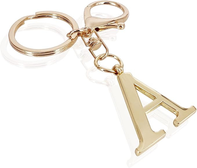 LAXPICOL Gold Letter A-Z Keychain for Women Men Purse Handbags Metal Alphabet Initial Letter Key ... | Amazon (CA)