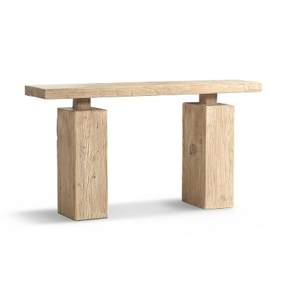 Jennifer Taylor Home Calder 45" Solid Reclaimed Elm Plinth Console Table | Target