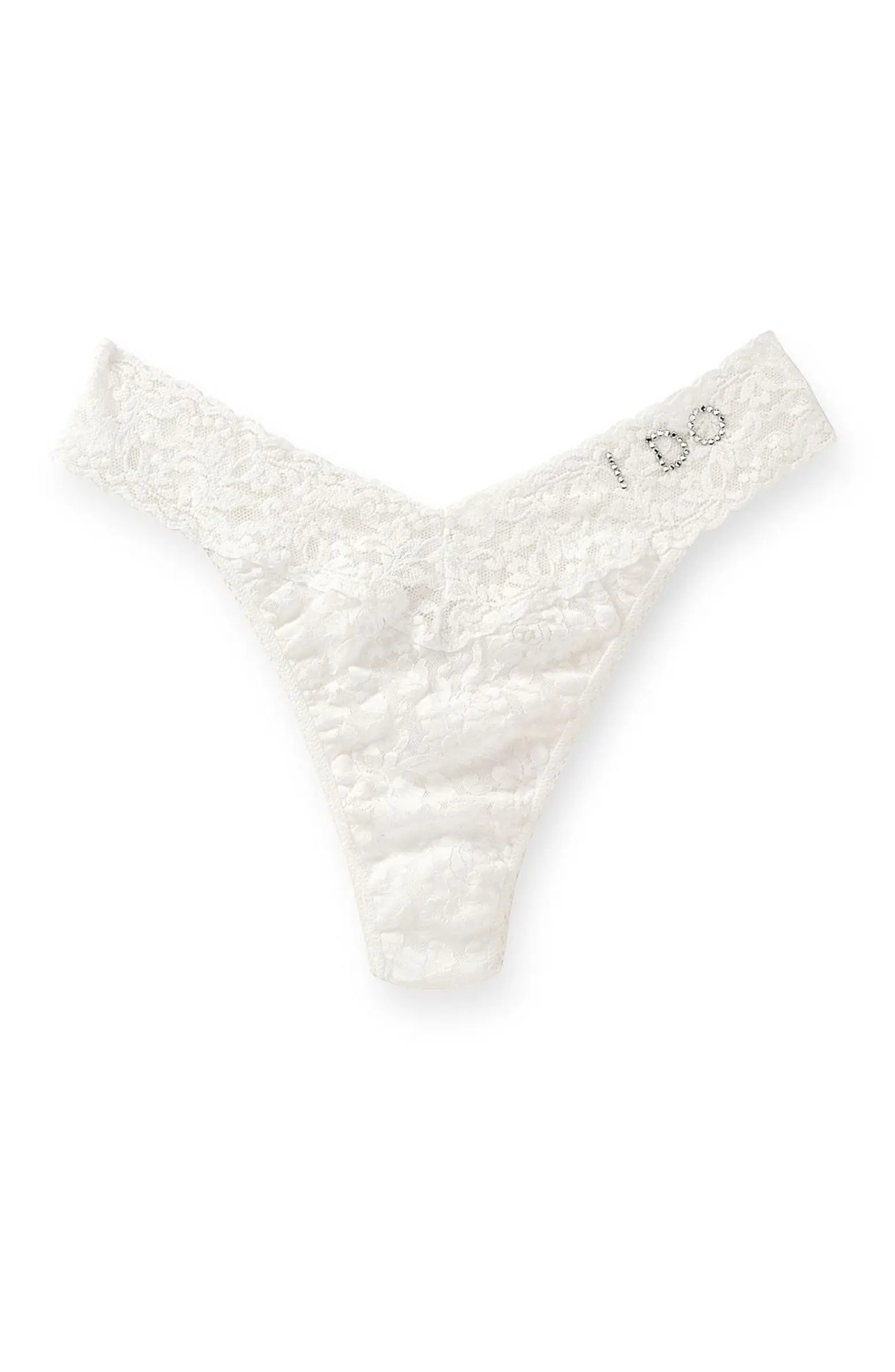 'I Do' Swarovski Crystal Original Rise Thong | Nordstrom