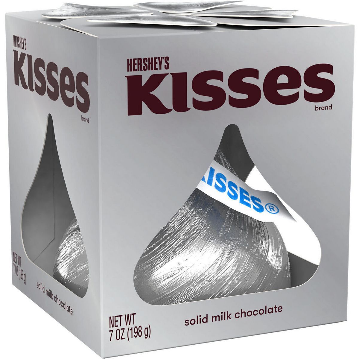 Hershey's Kisses Solid Milk Chocolate Holiday Candy Gift Box - 7oz | Target