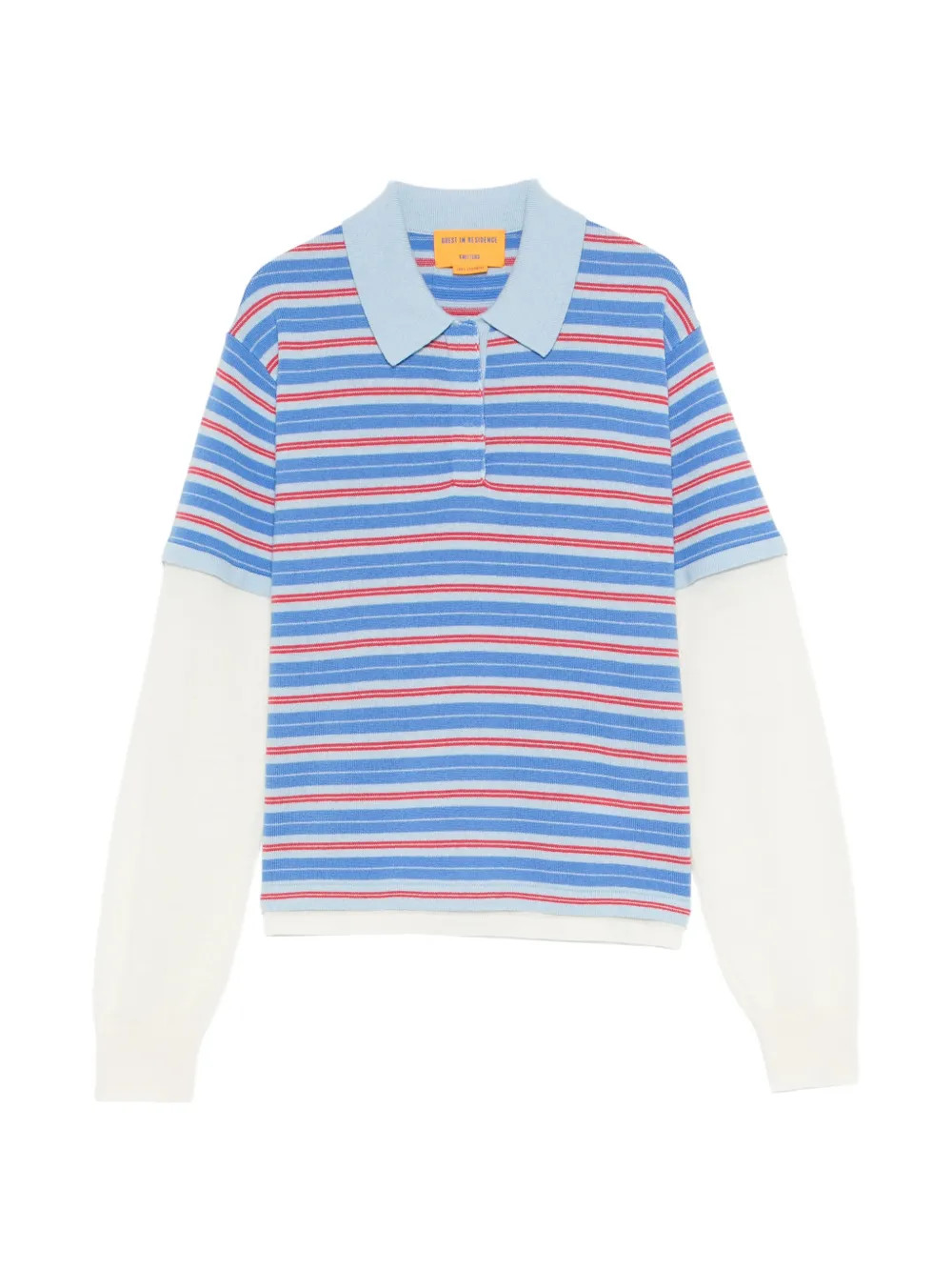 Guest In Residence Gir striped layered sweater - Blue | Farfetch Global