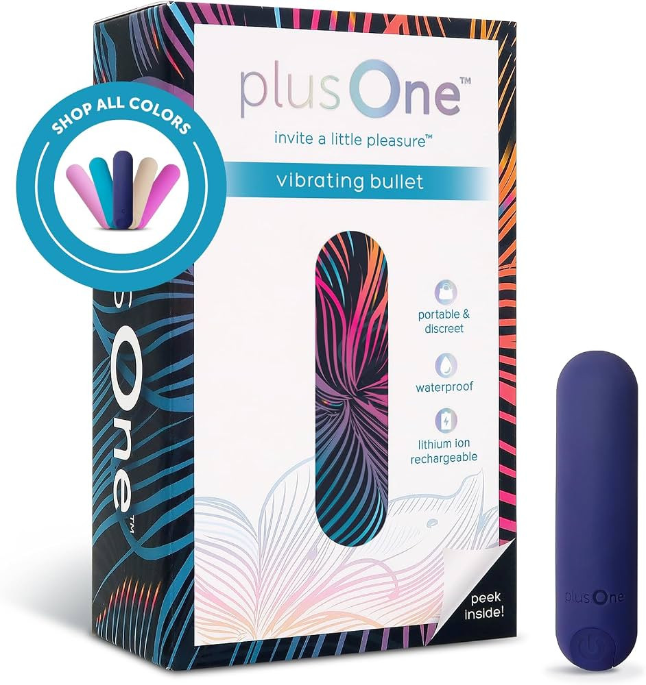 plusOne Bullet Vibrator for Women - Mini Vibrator Made of Body-Safe Silicone, Fully Waterproof, U... | Amazon (US)
