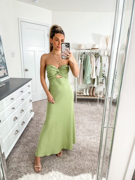 I feel like a goddess when I wear this dress 🫶🏼 it’s so gorgeous and I absolutely love the green! It comes in a few colors too! I’m 5’2 and wearing a 0/xs 

#LTKwedding #LTKunder100 #LTKSeasonal