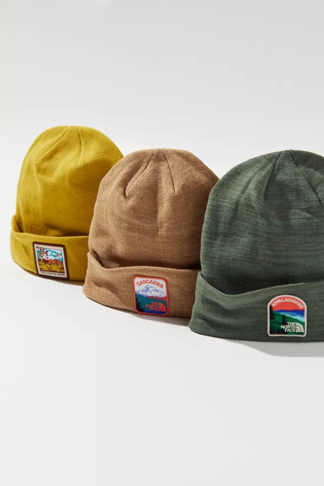 The North Face Embroidered Earthscape Beanie | Urban Outfitters (US and RoW)