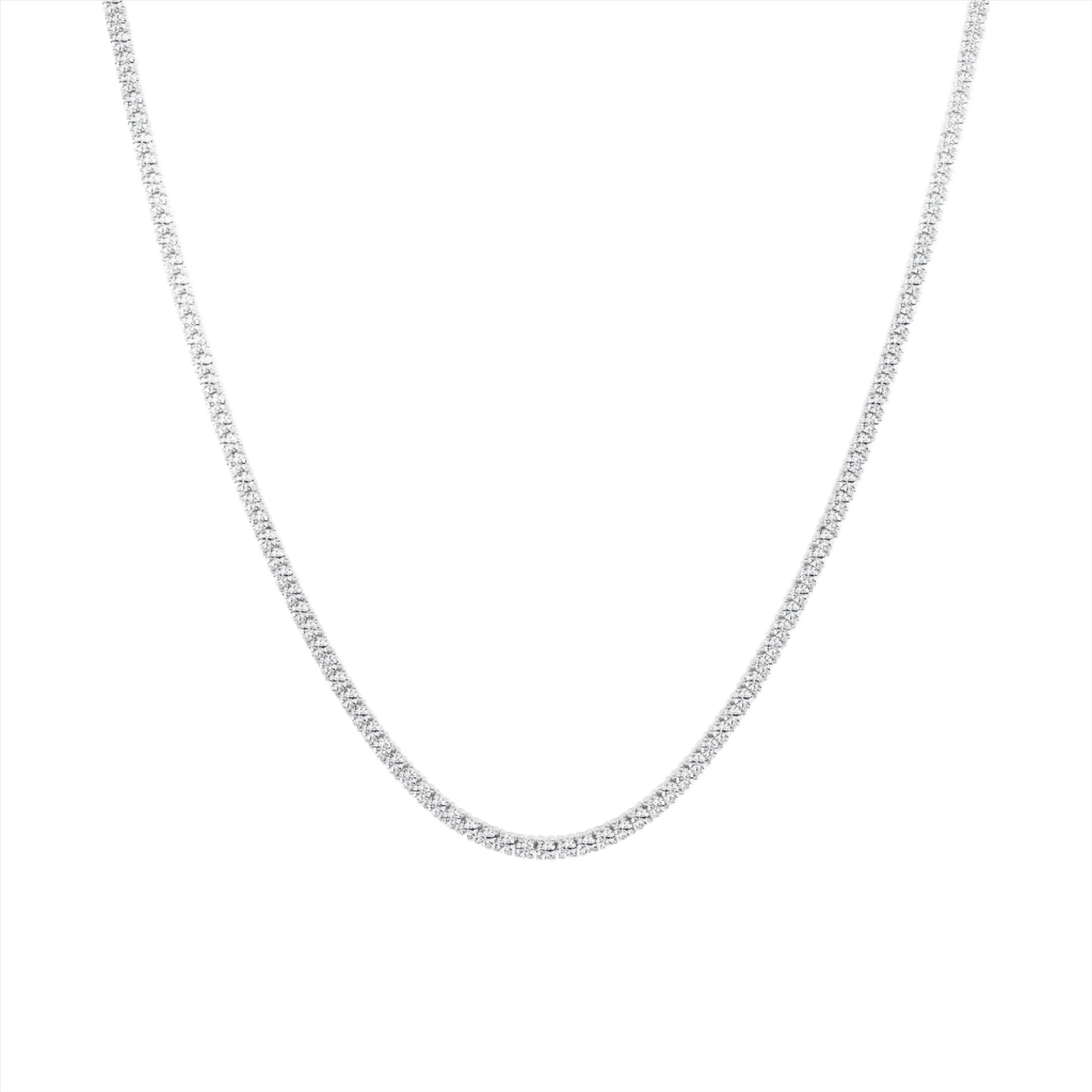14KW Diamond Tennis Necklace 6.5 TDW | Susan Saffron Jewelry