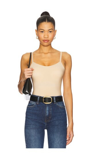 Zone Smoothing Bodysuit in Beige | Revolve Clothing (Global)