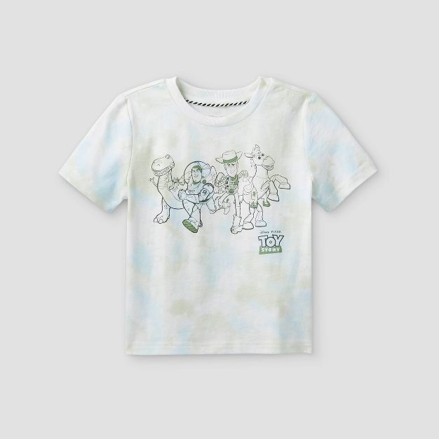 Toddler Boys' Disney Toy Story Short Sleeve Graphic T-Shirt - Green/Blue | Target