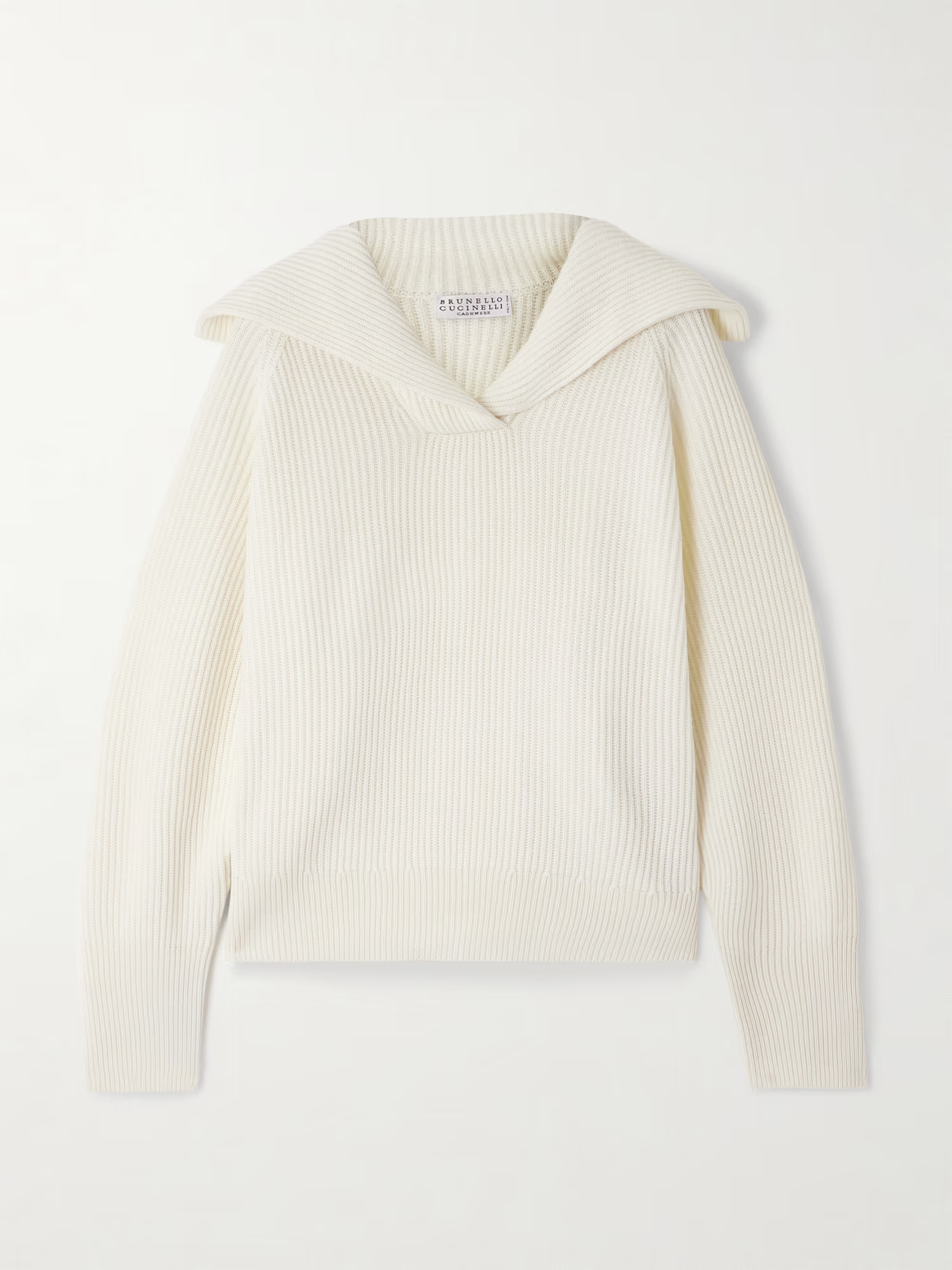 Ribbed wool, cashmere and silk-blend sweater | NET-A-PORTER (UK & EU)