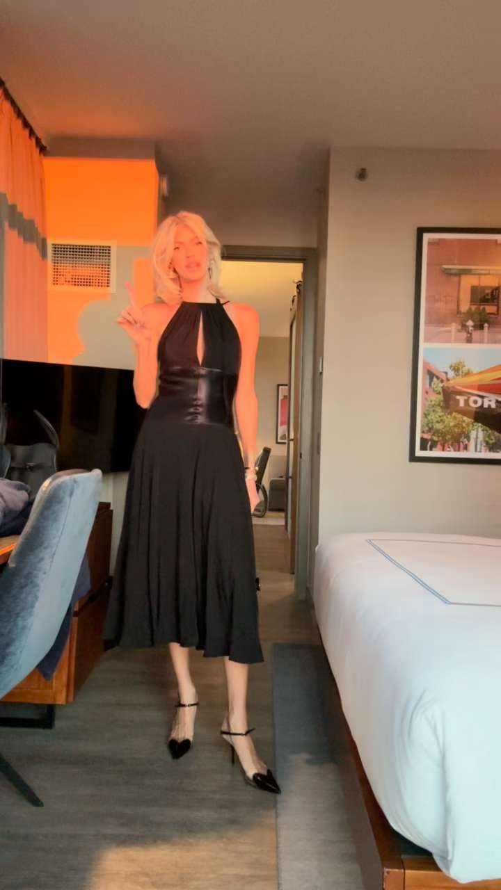 First night of NYFW ✨ Wearing this gorgeous drop waist dress. It is currently out of stock, but linking it in case it comes back & similar as well. 

 #LTKNYFW #LTKStyleTip #LTKShoeCrush