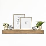 Amazon.com: Master and Co. 60 Inch Floating Wood Fireplace Mantel, Natural : Home & Kitchen | Amazon (US)