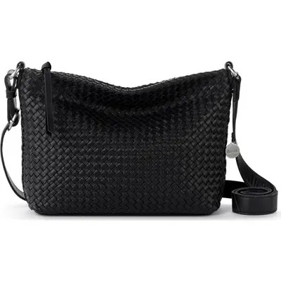 The Sak Melrose Crossbody Woven Leather Bag in Stone Woven at Nordstrom | Nordstrom