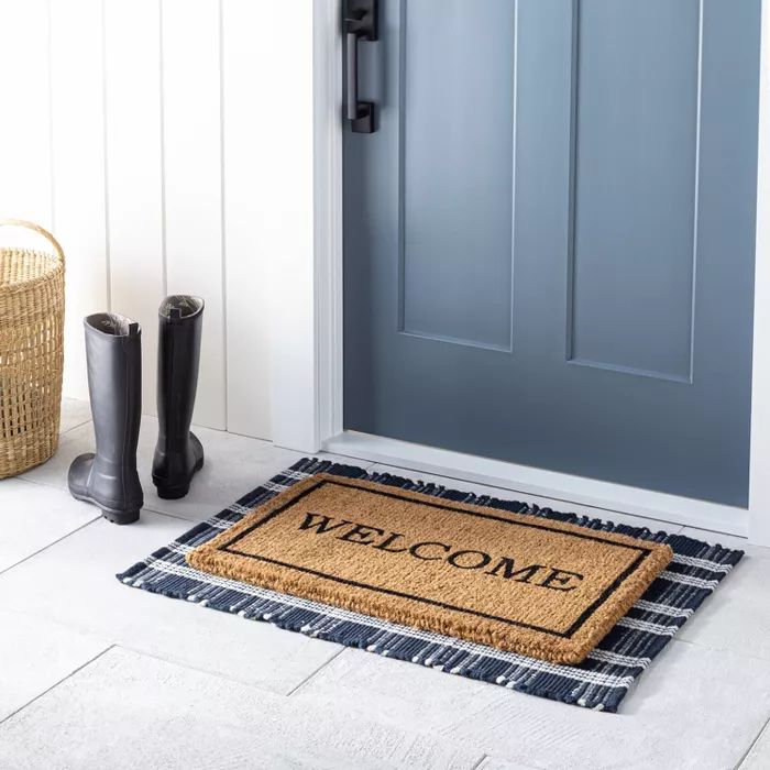 1'6"x2'6" Welcome Doormat Neutral - Threshold™ designed with Studio McGee | Target