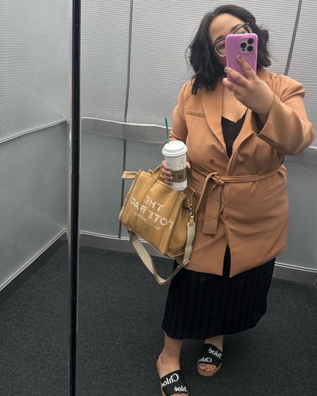 I love a neutral themed work fit, even if I have two shades of brown for my jacket and purse 😂 

#LTKplussize #LTKworkwear #LTKU