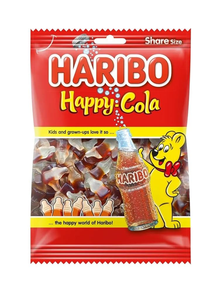 Haribo Happy Cola | Sweet Cola Gummy Candy | 250g 8.8 ounce | Amazon (US)