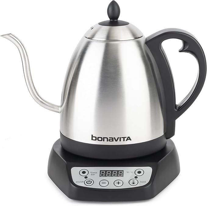 Bonavita 1L Digital Variable Temperature Gooseneck Electric Kettle for Coffee Brew and Tea Precis... | Amazon (US)