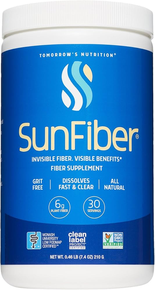Tomorrow's Nutrition, Sunfiber, Prebiotic Fiber Supplement for Digestive Health, Low FODMAP, Glut... | Amazon (US)