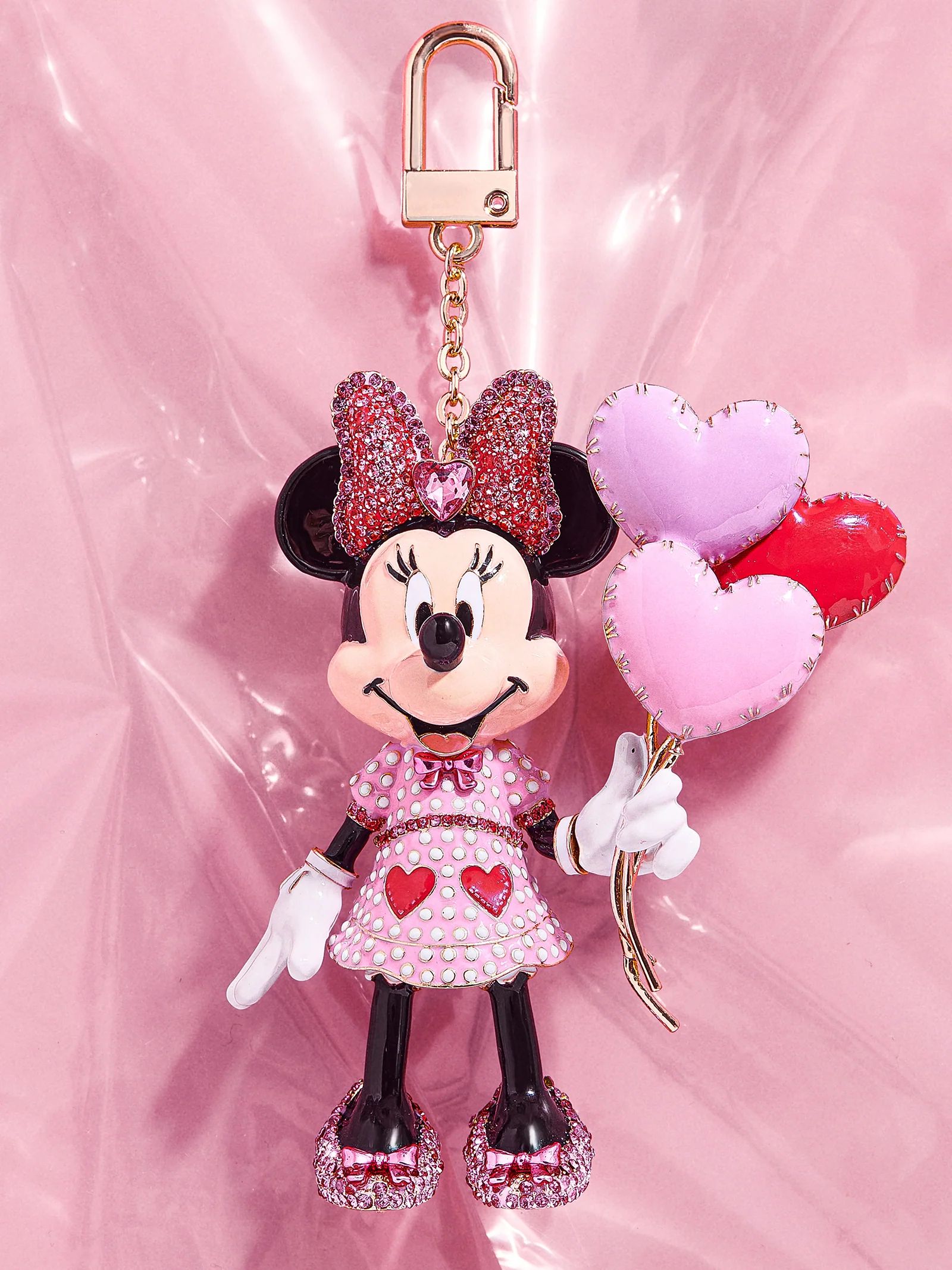 Minnie Mouse Disney Bag Charm - Minnie Mouse Valentine's Day | BaubleBar (US)