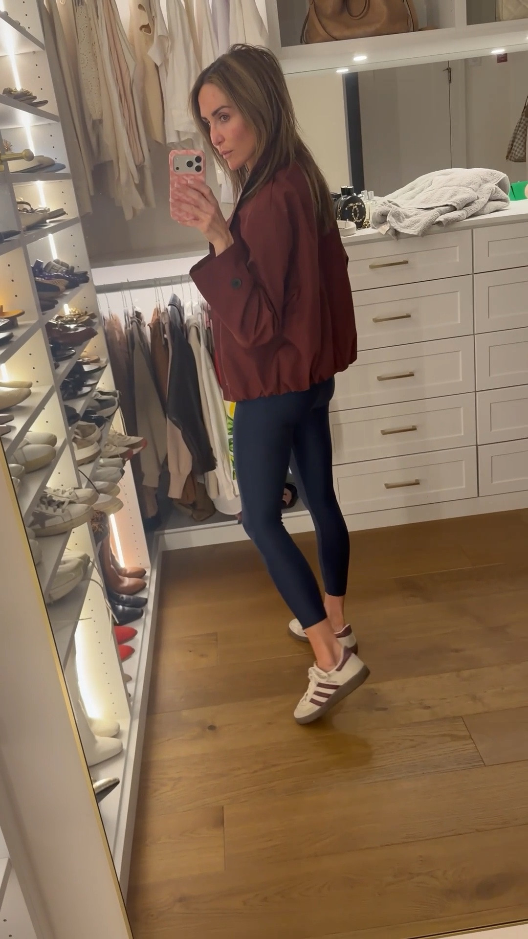 Barre class and drop off. Still into the funnel neck trench! Thinking of it with white jeans for later 🤩

#LTKmomlife #LTKActive