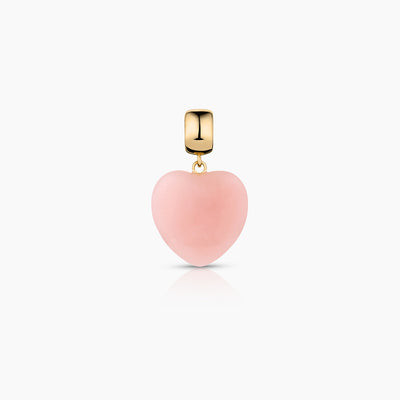 Gemma Pink Opal Heart Bail | Thatch